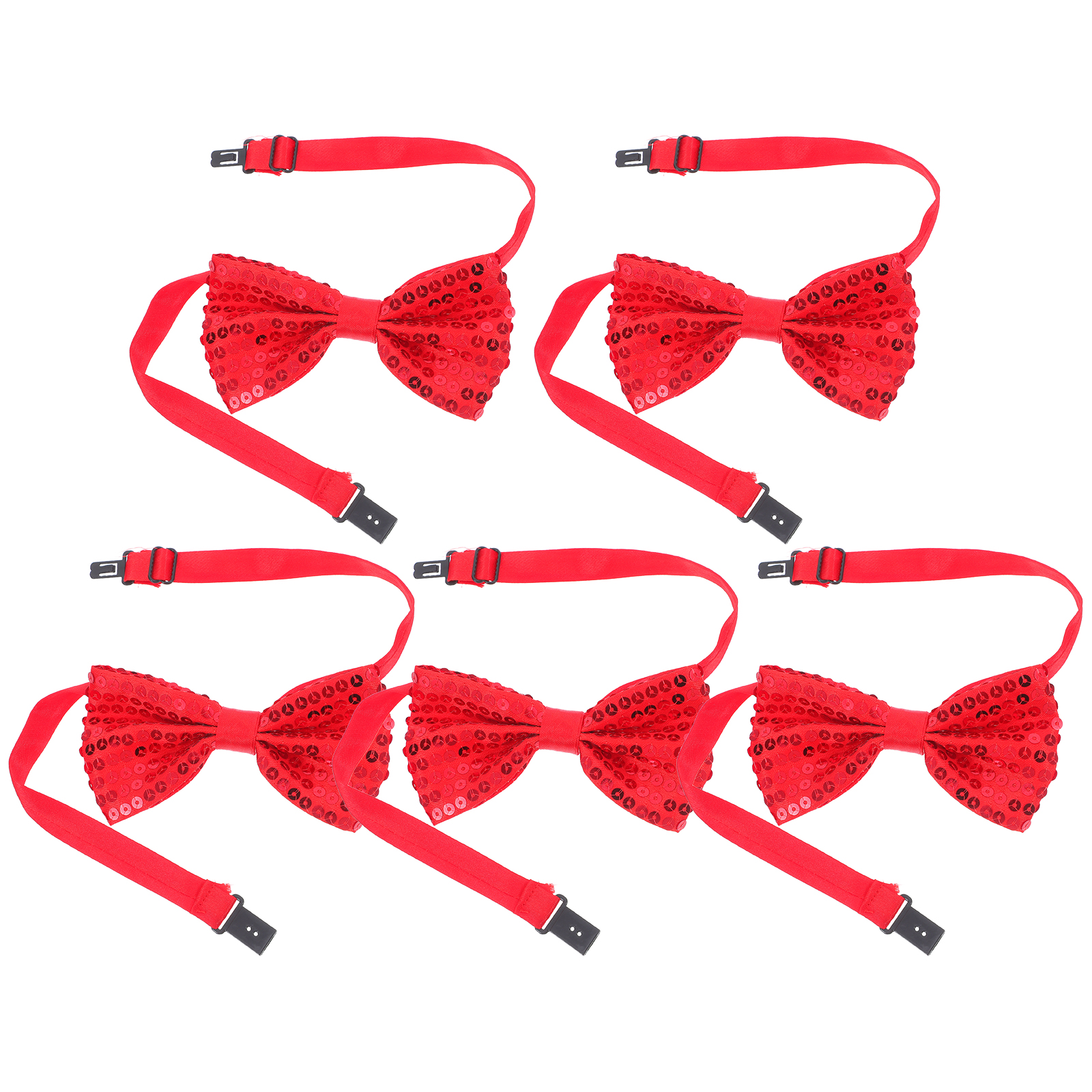 5Pcs Children Sparkly Sequin B - Bow Tie Pre Tied のレビューと価格