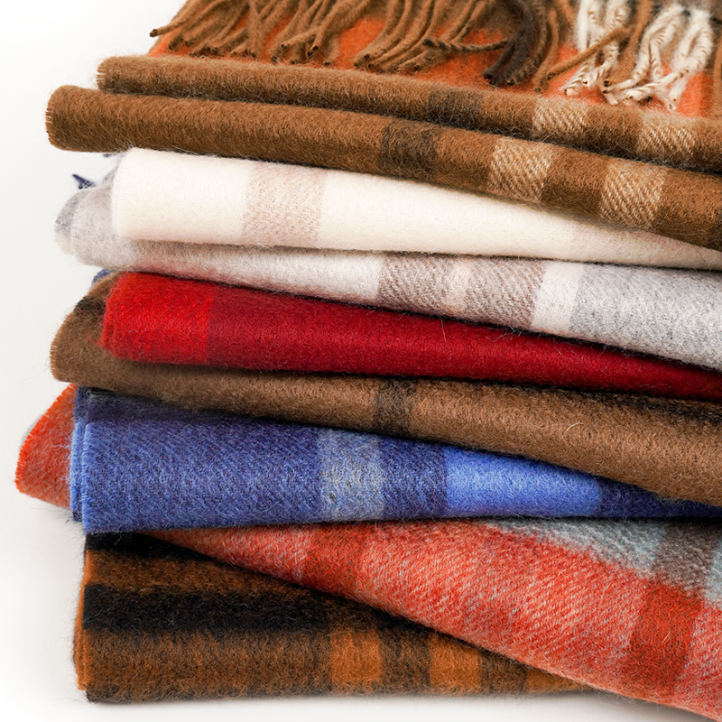 100% Cashmere Scarf   Plaid  W - Muffler Men Wool のレビューと価格