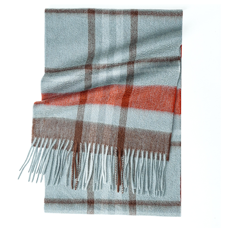 100% Cashmere Scarf   Plaid  W - Muffler Men Wool のレビューと価格