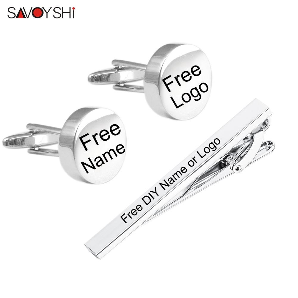 SAVOYSHI Free Engraving Name C - Tie Bar Set Gift のレビューと価格