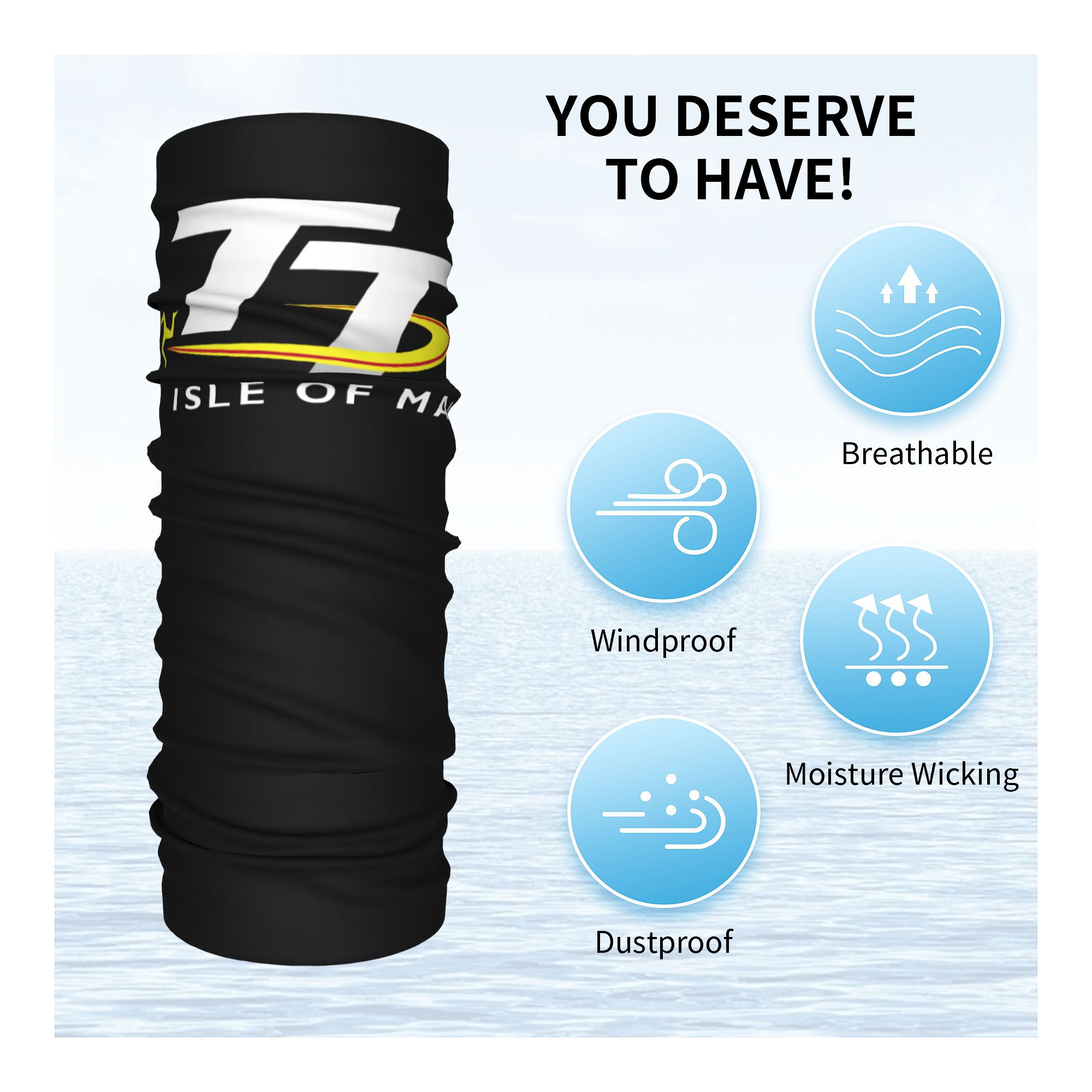 Custom Motorcycle Sport Isle o - Neck Warmer Tube のレビューと価格