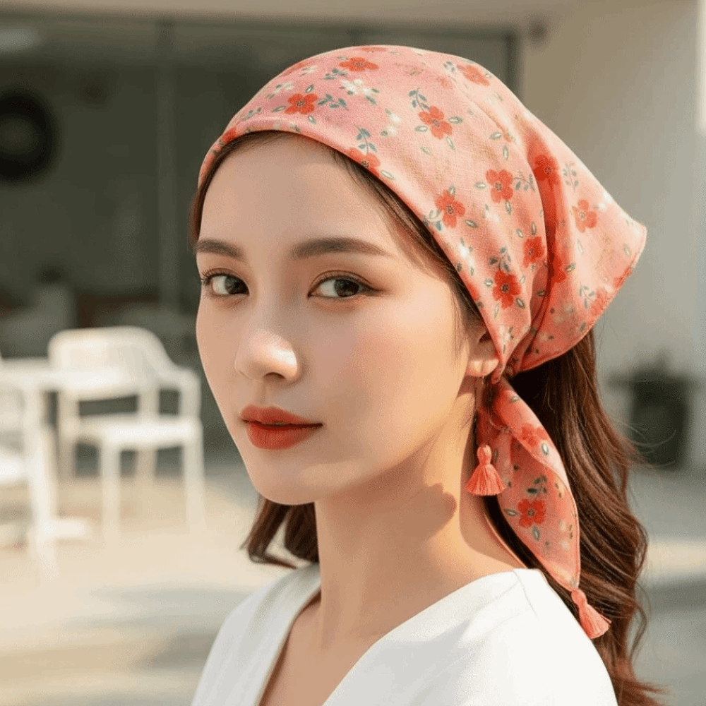 Neck Wrap Cotton-Linen Square  - Bandana Cotton のレビューと価格