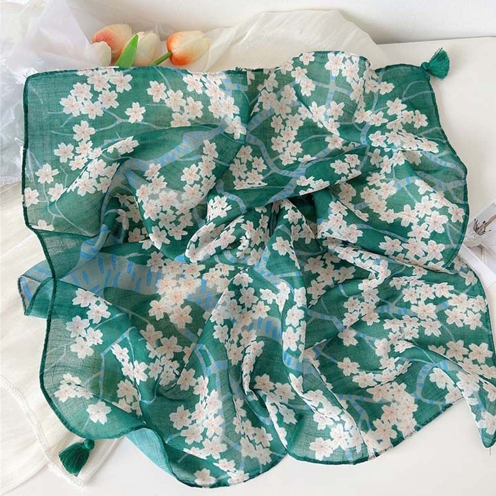 Neck Wrap Cotton-Linen Square  - Bandana Cotton のレビューと価格