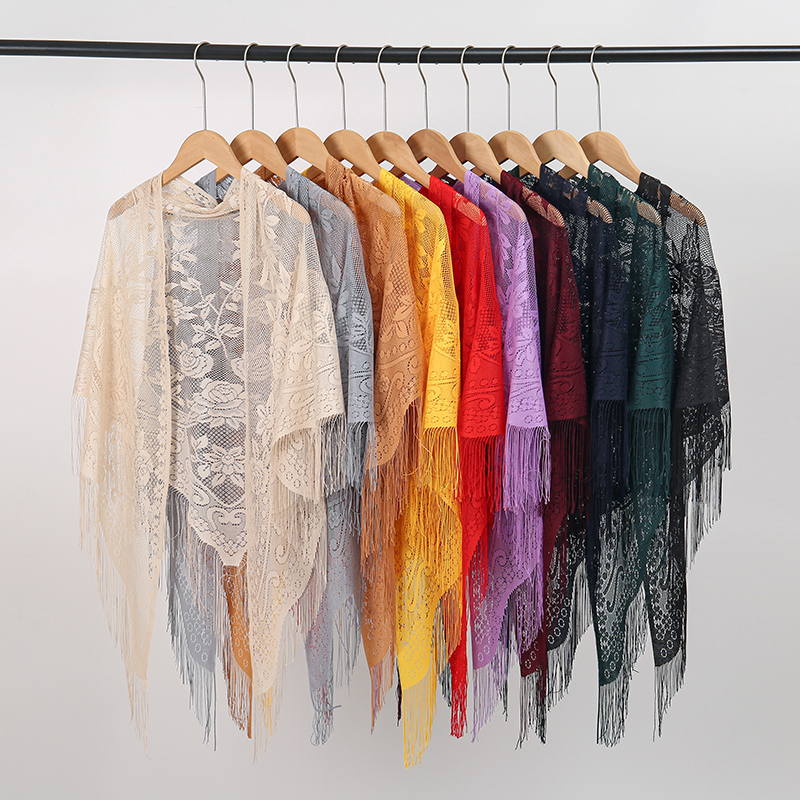 New Embroidery Lace Scarf Shaw - Stole Wedding Shawl のレビューと価格