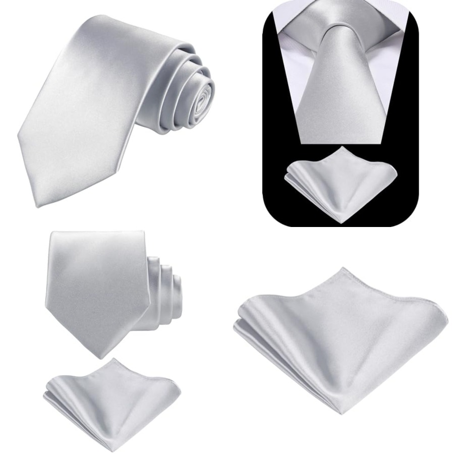Solid Satin Woven dyed Color F - Pocket Square Set のレビューと価格