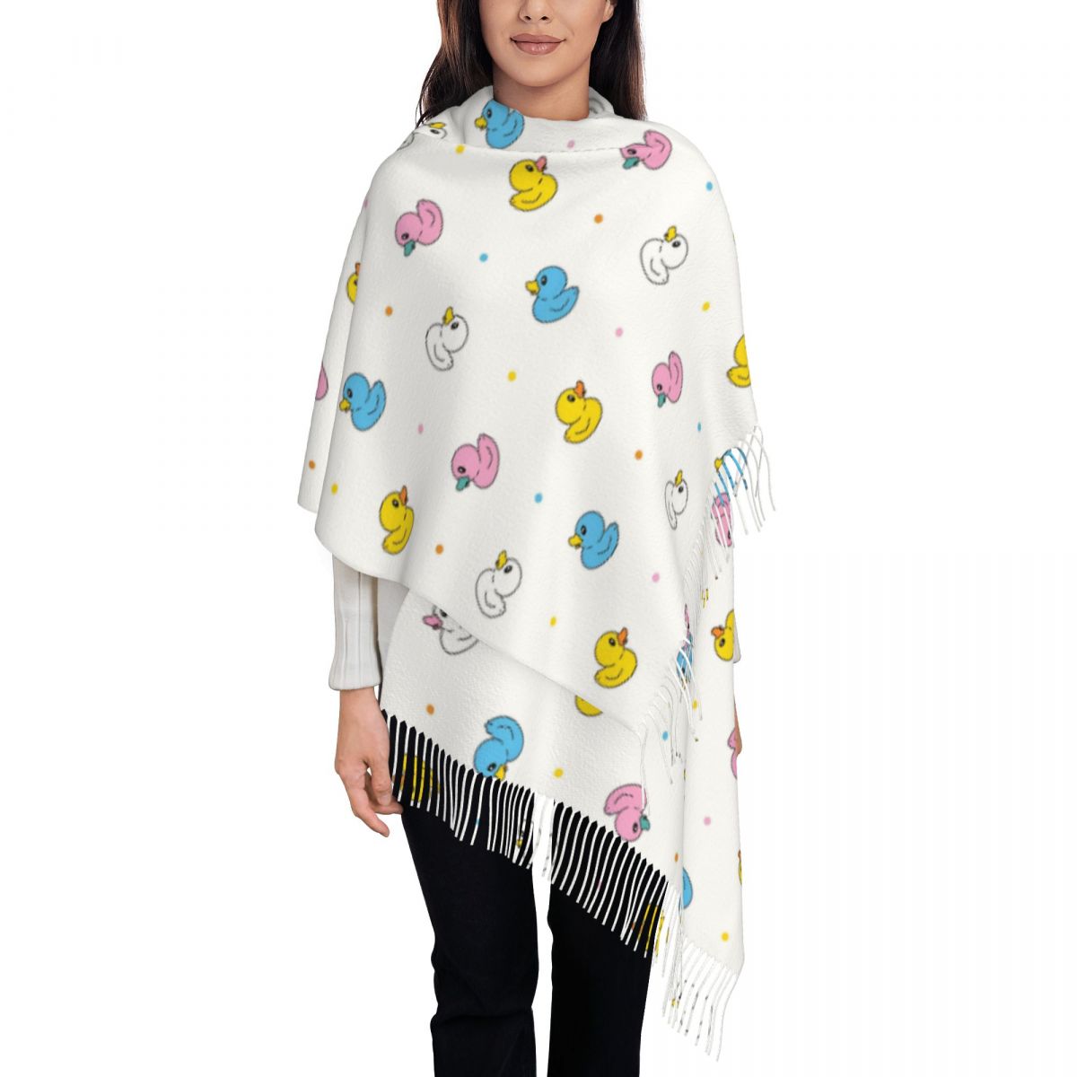 Women's Scarf with Tassel Cute - Pashmina Wrap Large のレビューと価格
