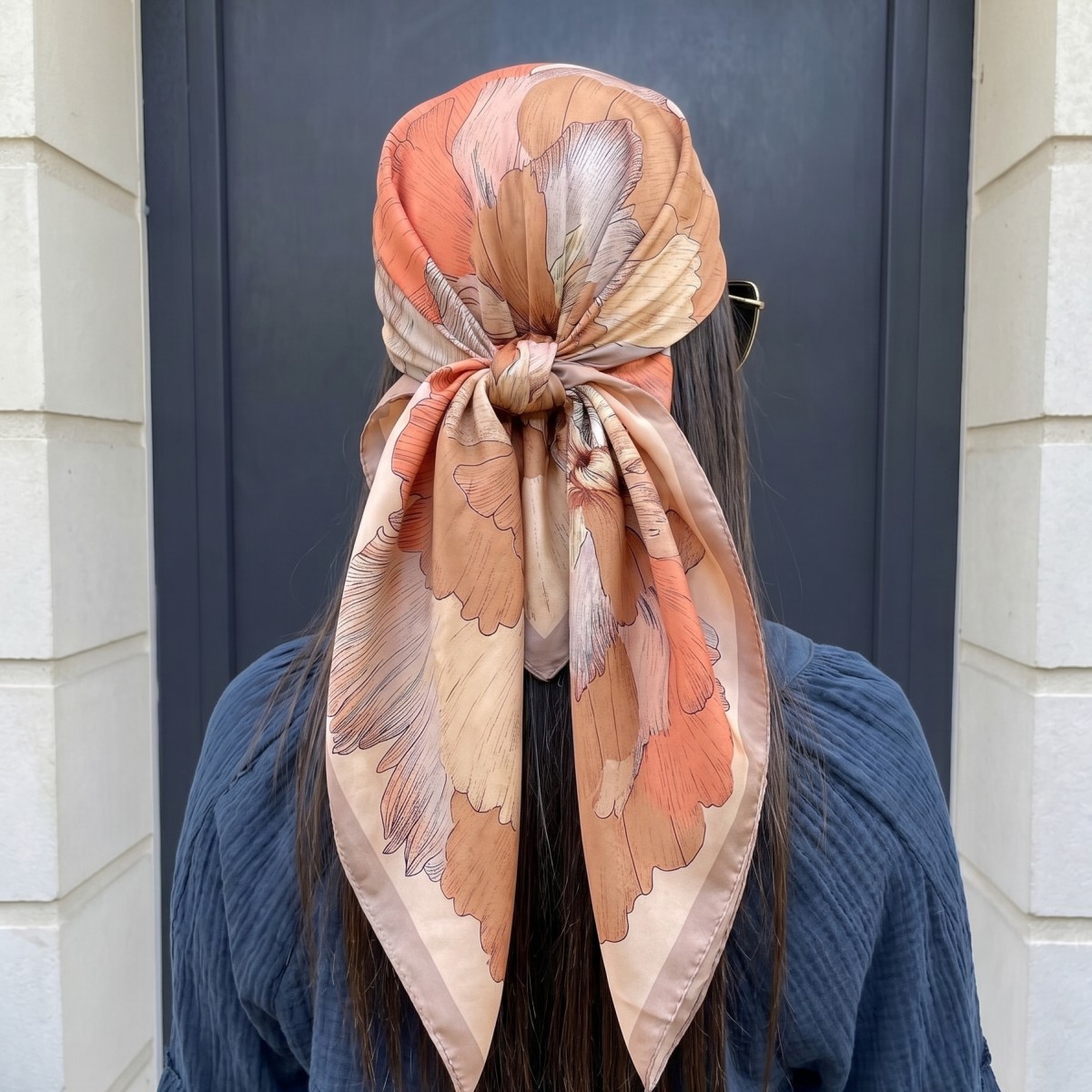 Women Silk Square Scarf Lady B - Pashmina Wrap Large のレビューと価格