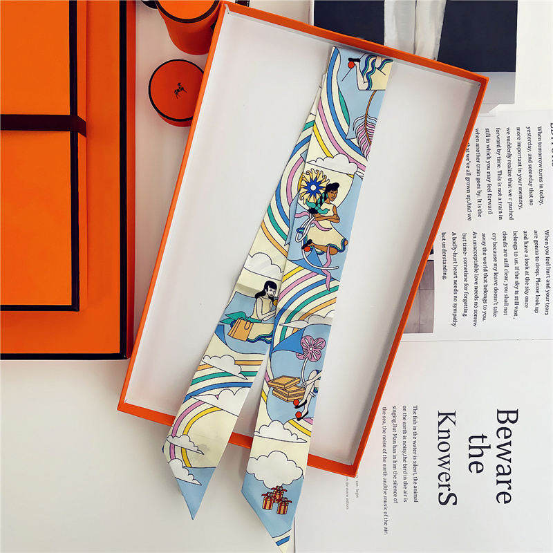 Women 100% Mulberry Silk Scarf - Ascot Neck Scarf のレビューと価格