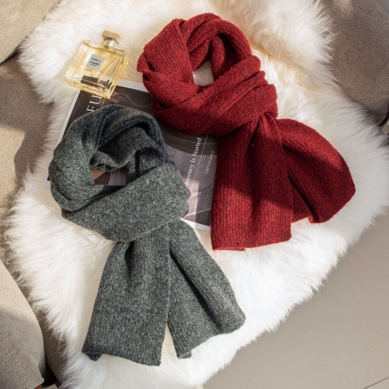 Korean Style Classic Woolen Sc - Muffler Men Wool のレビューと価格