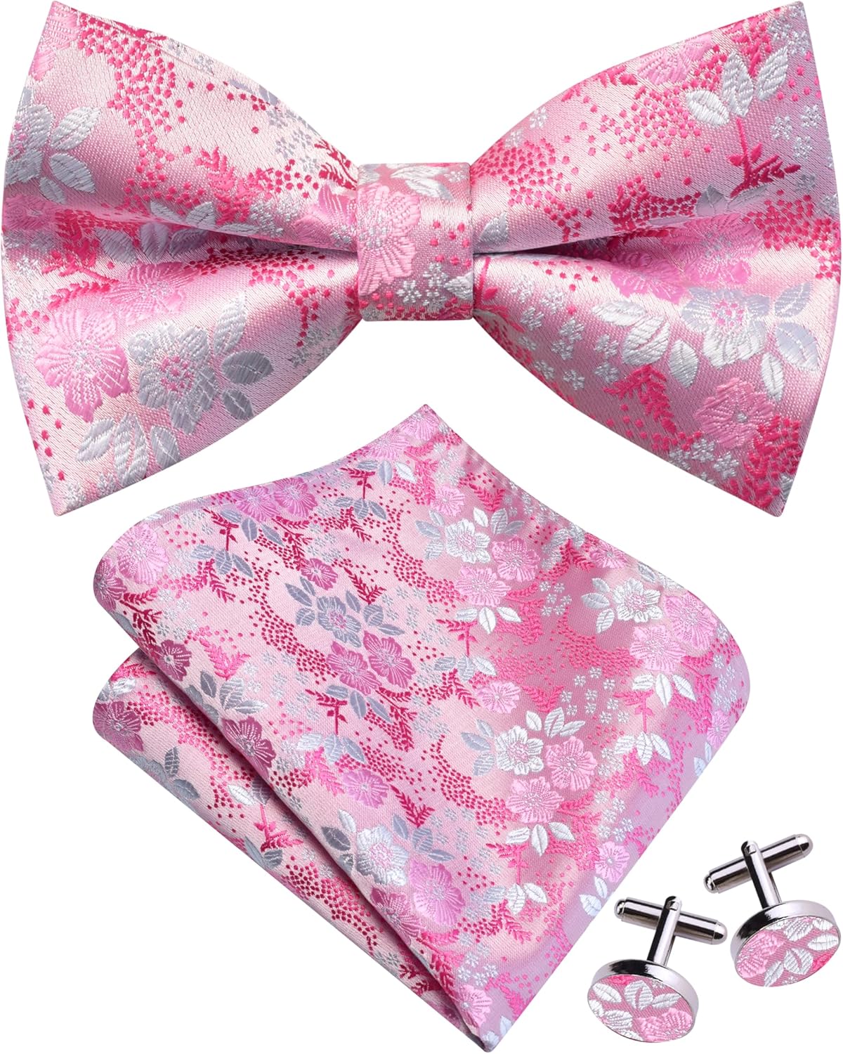 Floral Bow Tie & Handkerchief  - Bow Tie Pre Tied のレビューと価格