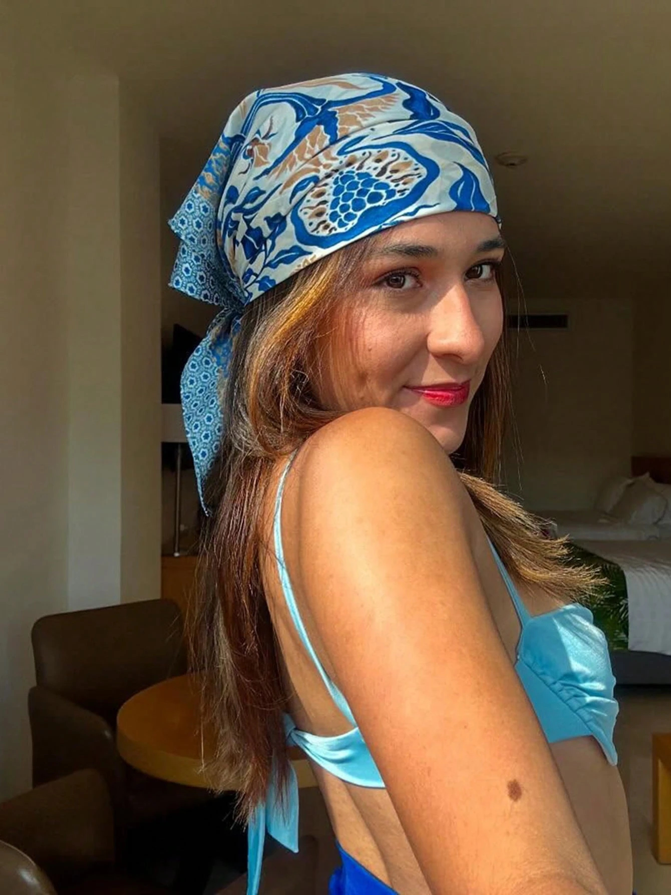Luxury Brand Bohemia Print Squ - Scarf Silk Square のレビューと価格