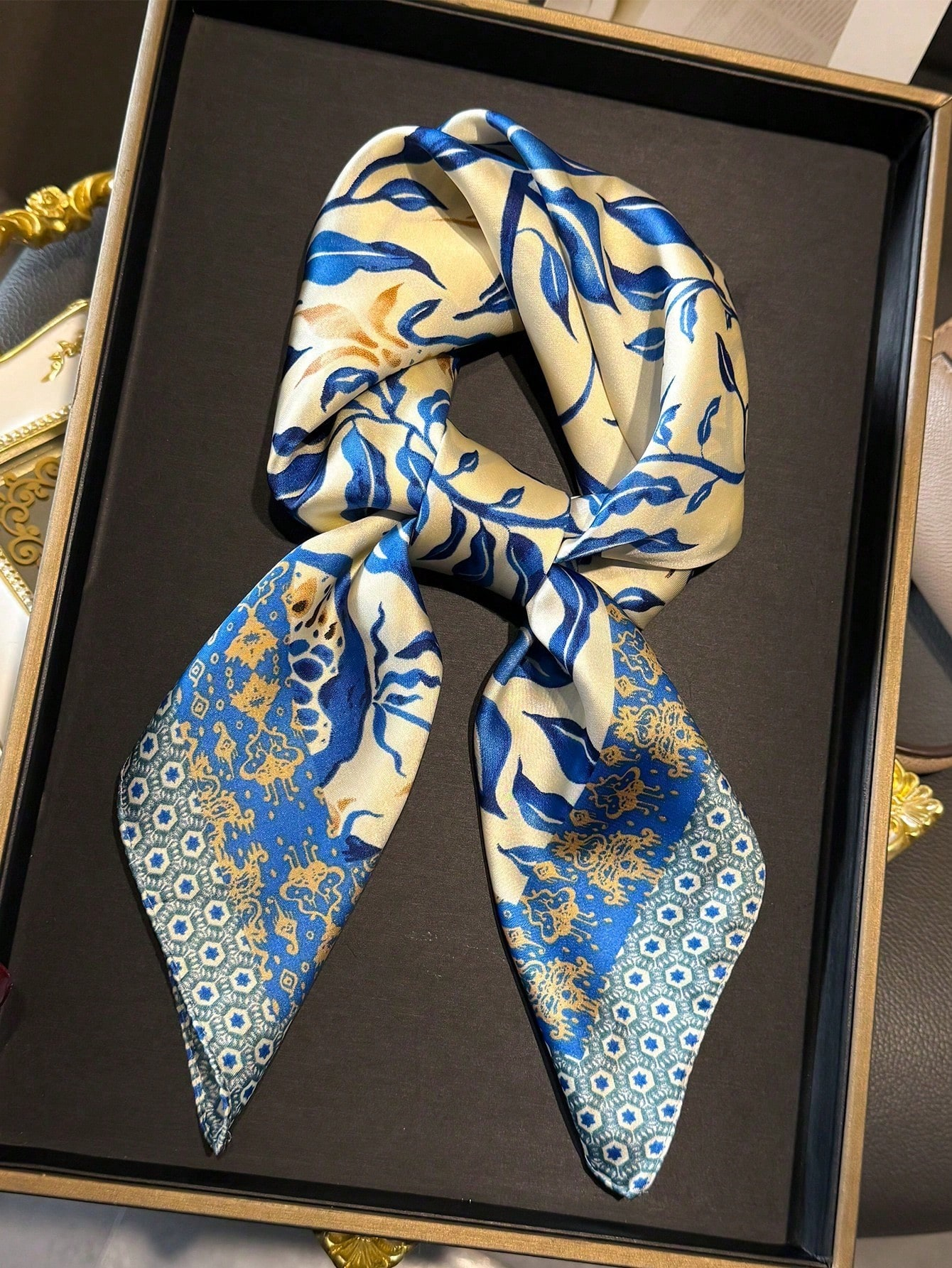 Luxury Brand Bohemia Print Squ - Scarf Silk Square のレビューと価格