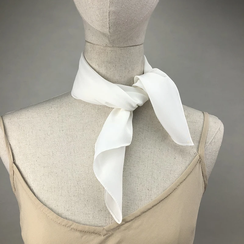 New Women Silk Scarf Square Ne - Ascot Neck Scarf のレビューと価格