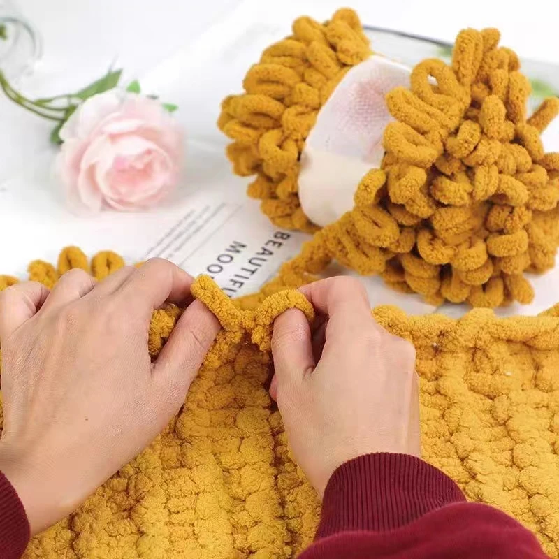 100g/Ball Finger Loop Yarn Thr - Woven Scarf Blanket のレビューと価格