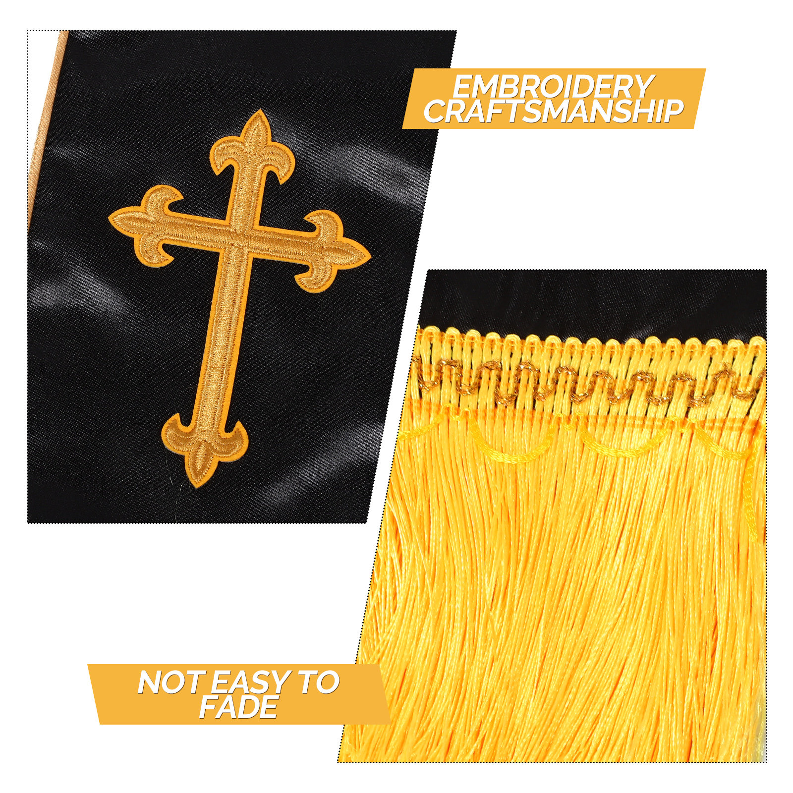 Embroidered Wedding Officiant  - Stole Wedding Shawl のレビューと価格