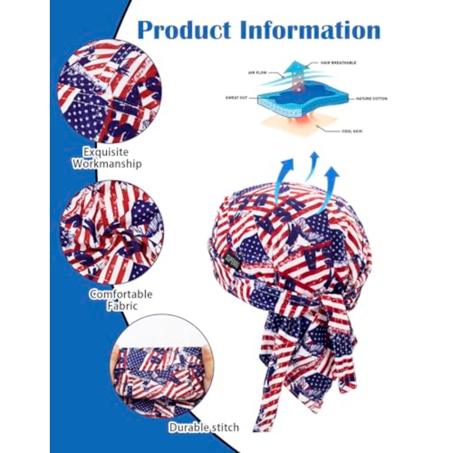 Cooling Do Rags Sweat Wicking  - Bandana Doo Rag のレビューと価格
