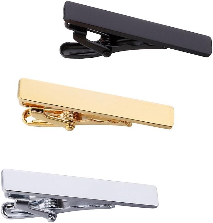 Men's Skinny Tie Clip Set 3 To - Tie Clip Silver のレビューと価格