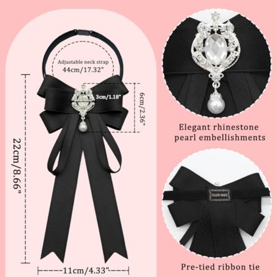 LJBFNN Bow Tie For Women, Pre- - Bow Tie Pre Tied のレビューと価格
