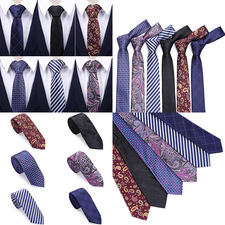 4 Packs Skinny Neckties for Me - Skinny Tie Men のレビューと価格