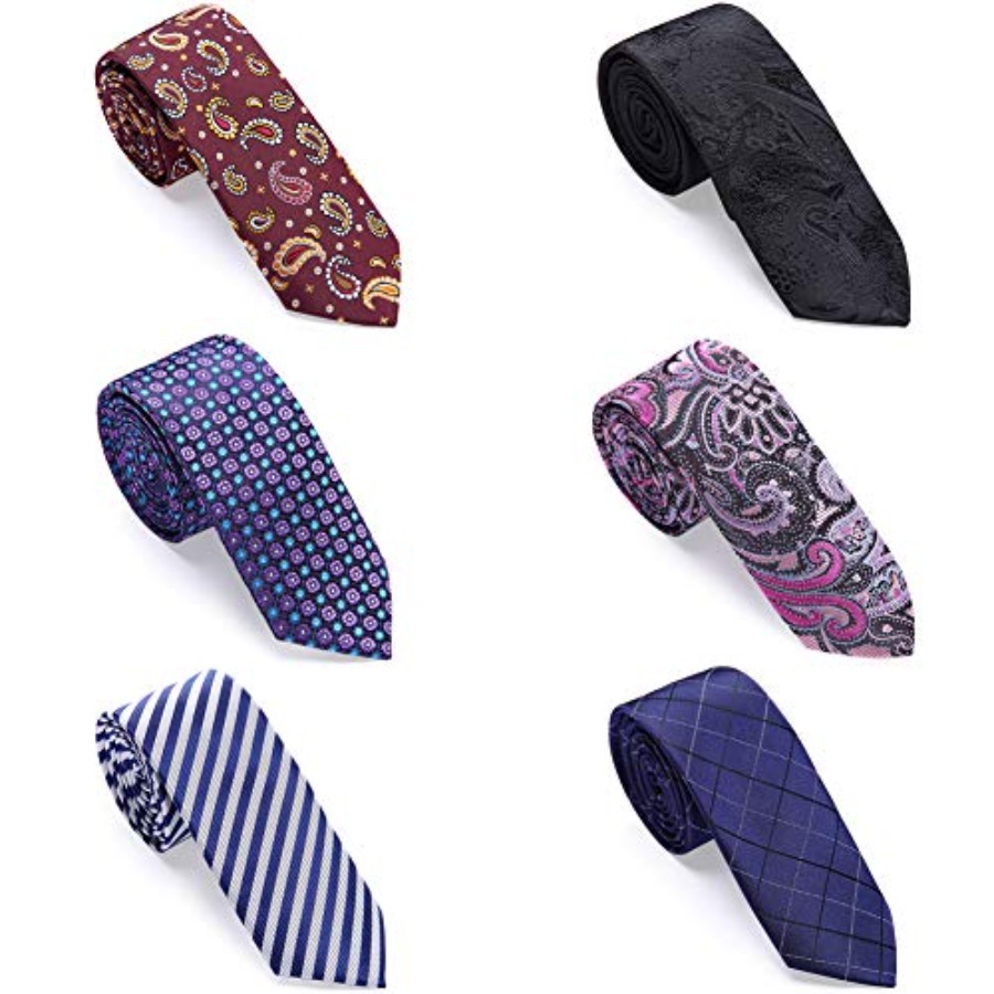 4 Packs Skinny Neckties for Me - Skinny Tie Men のレビューと価格
