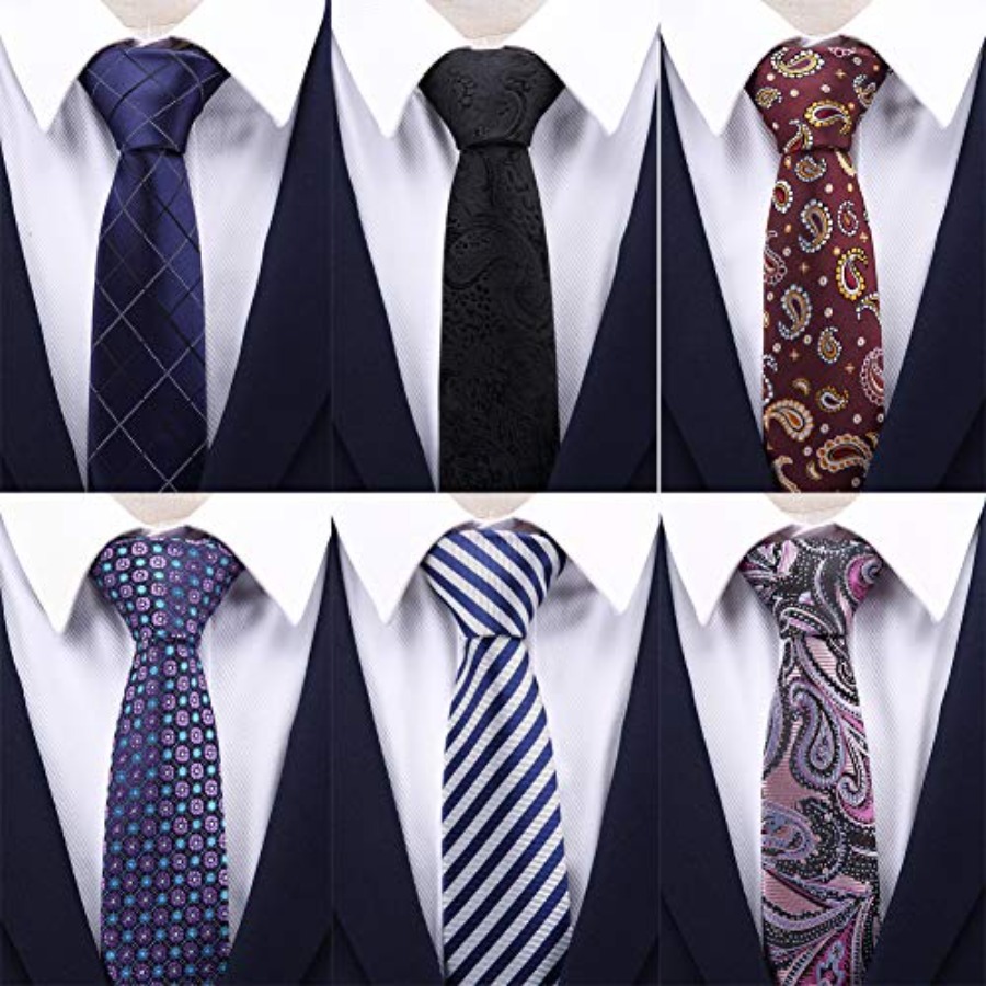 4 Packs Skinny Neckties for Me - Skinny Tie Men のレビューと価格