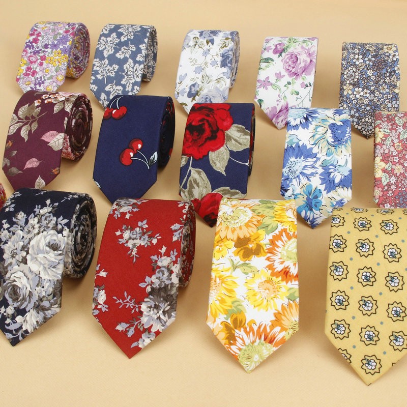 Brand New Floral Tie for Men's - Skinny Tie Men のレビューと価格