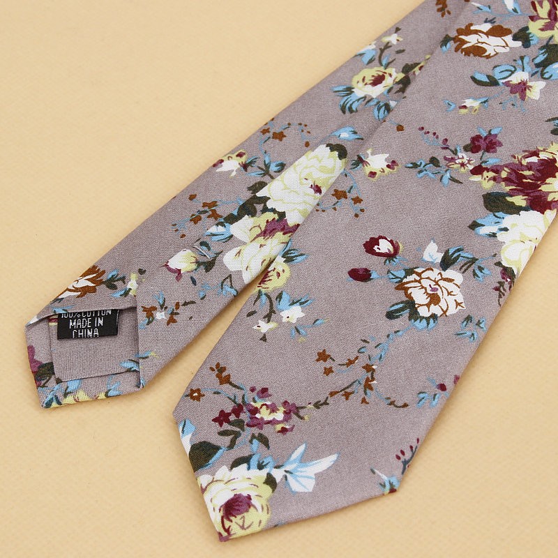 Brand New Floral Tie for Men's - Skinny Tie Men のレビューと価格