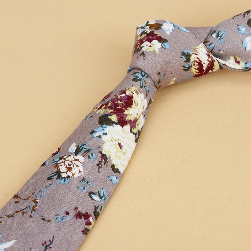 Brand New Floral Tie for Men's - Skinny Tie Men のレビューと価格