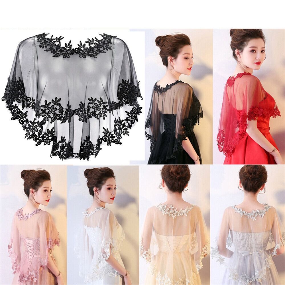 Women Party Bridal Casual Lace - Stole Wedding Shawl のレビューと価格