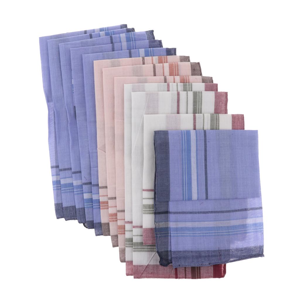 12 Pieces Men Assorted Cotton  - Handkerchief Cotton Men のレビューと価格