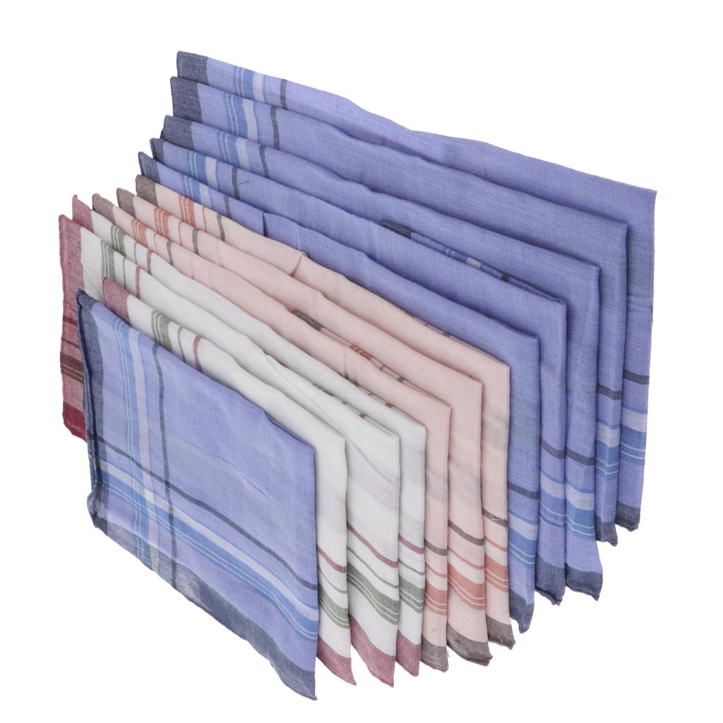 12 Pieces Men Assorted Cotton  - Handkerchief Cotton Men のレビューと価格