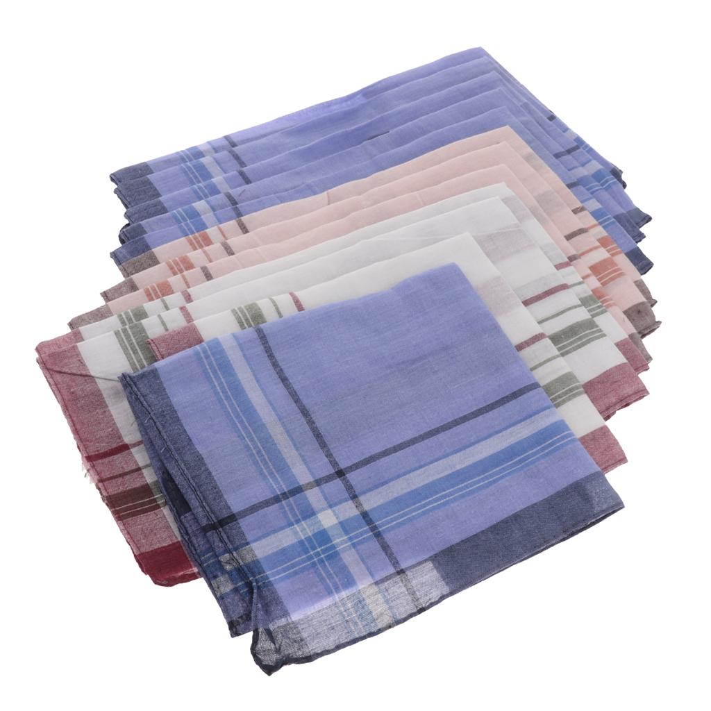 12 Pieces Men Assorted Cotton  - Handkerchief Cotton Men のレビューと価格