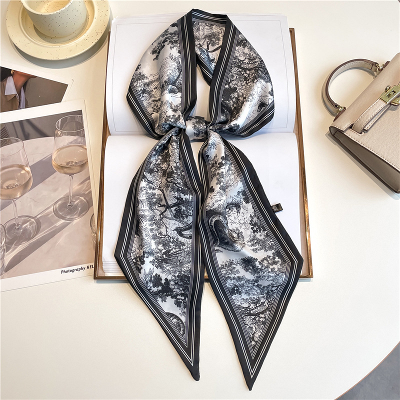 Luxury Long Neckerchief Skinny - Ascot Neck Scarf のレビューと価格