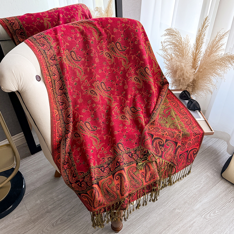 Tassel Blanket Design Thick Pa - Woven Scarf Blanket のレビューと価格