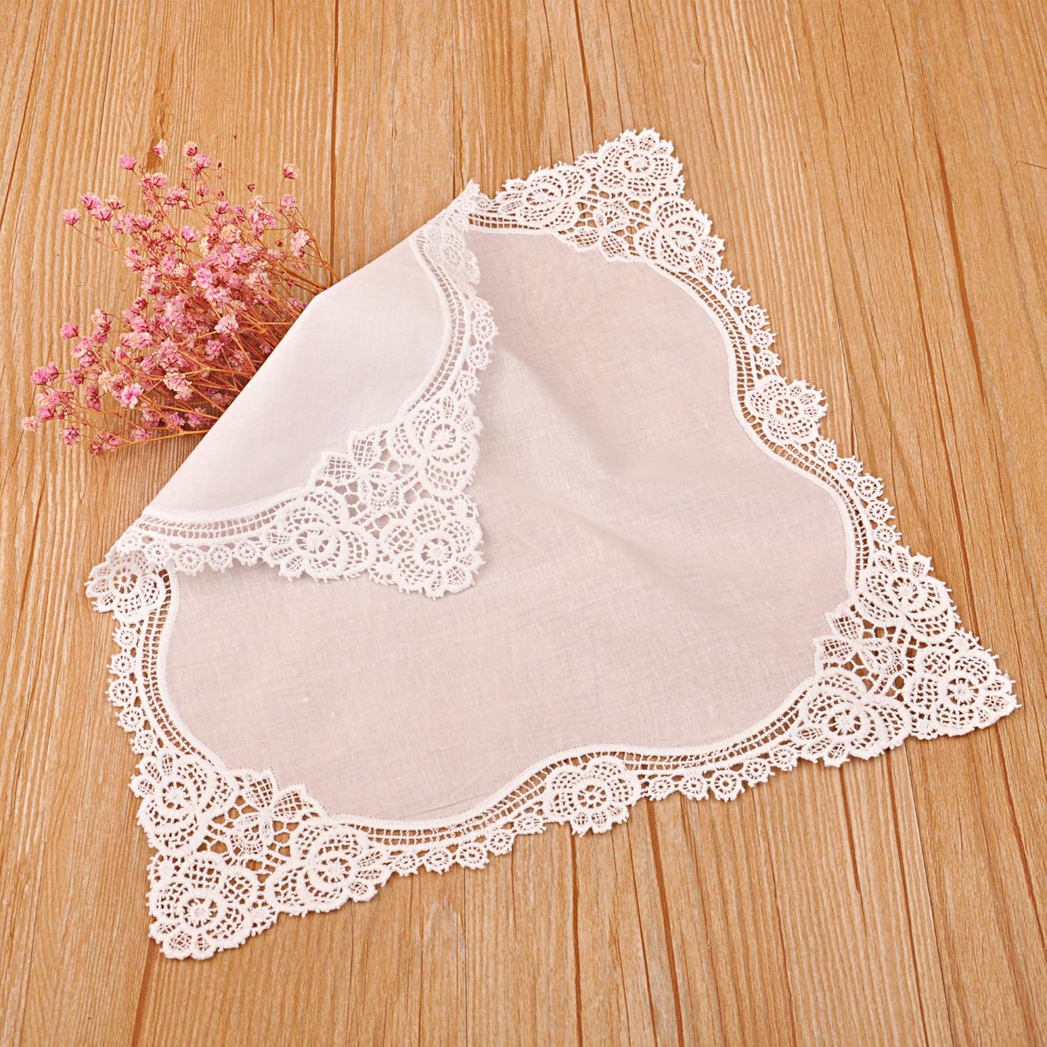 White Wedding Handkerchief Pur - Handkerchief Cotton Men のレビューと価格