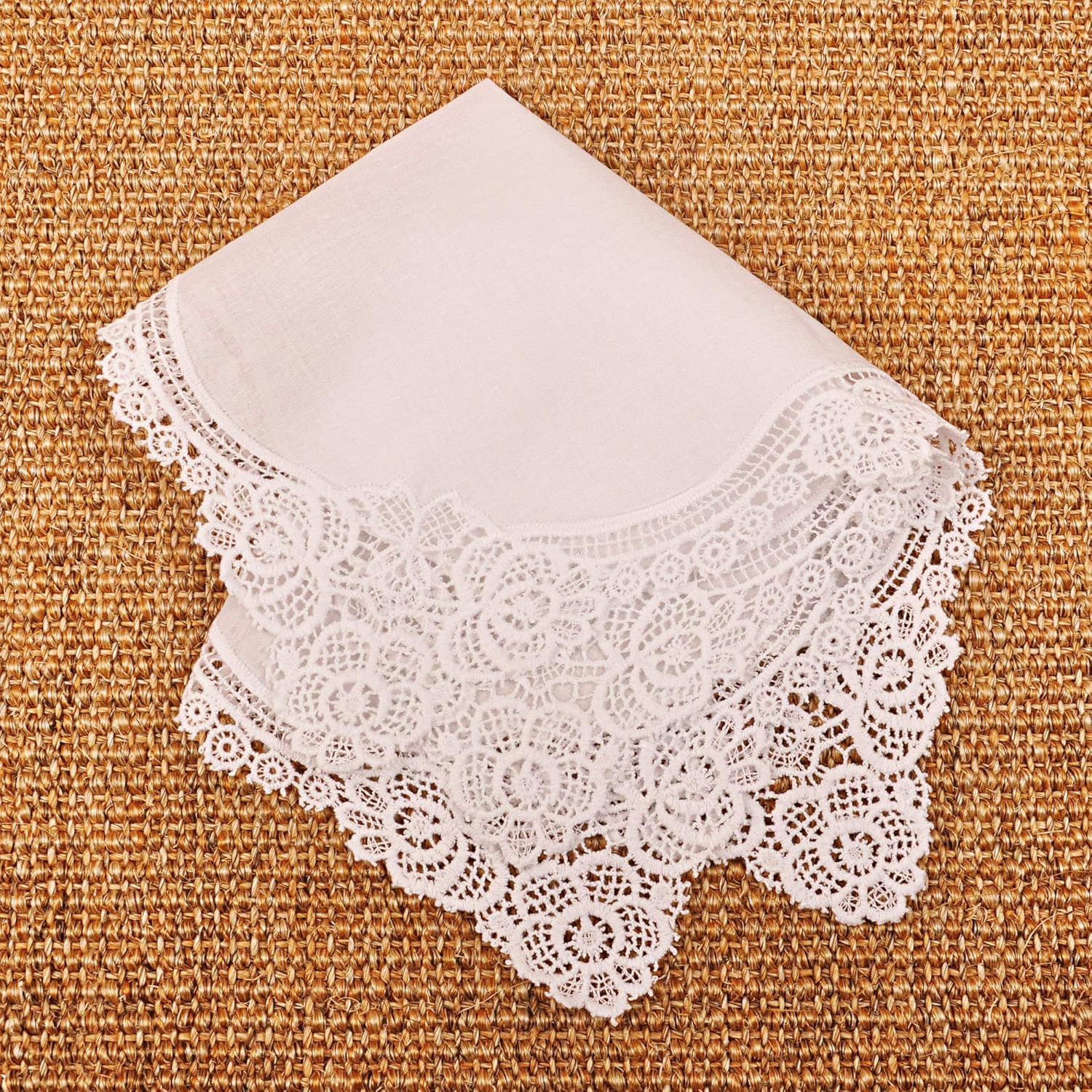 White Wedding Handkerchief Pur - Handkerchief Cotton Men のレビューと価格
