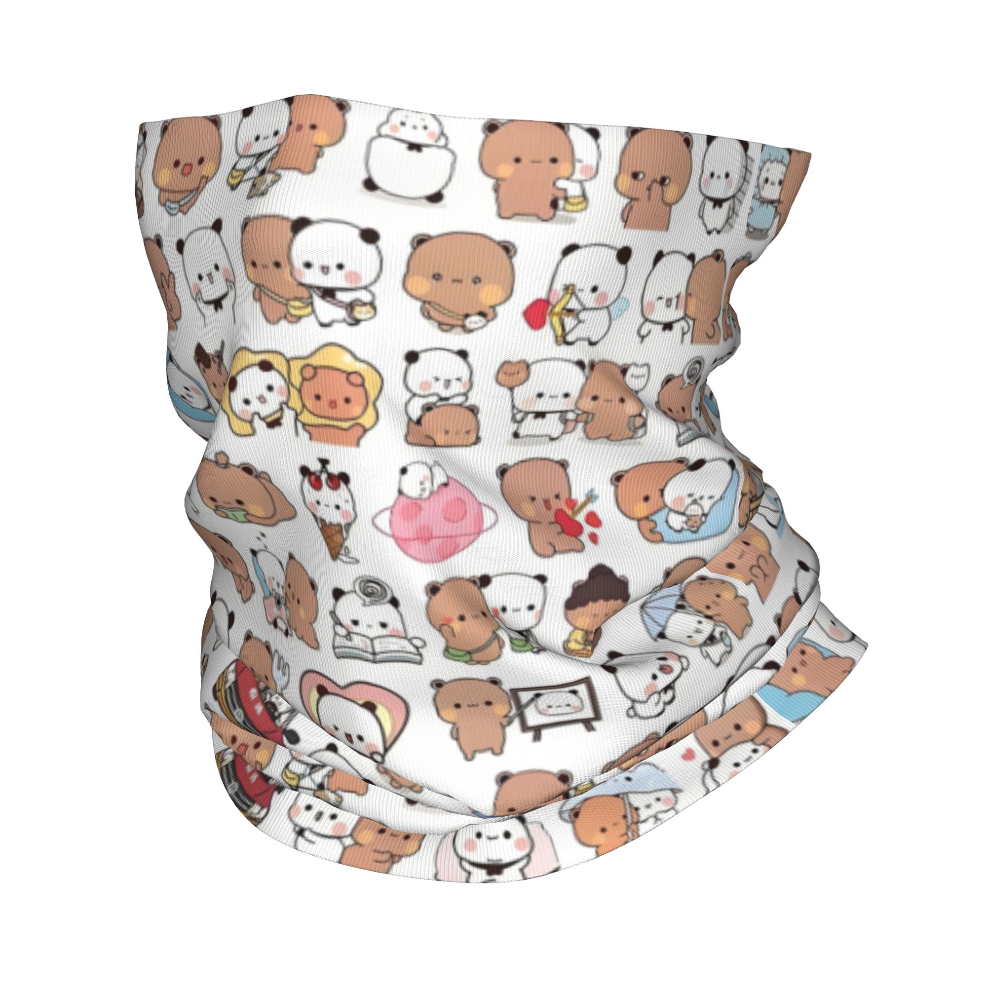 Custom Bear Cartoon Peach And  - Neck Warmer Tube のレビューと価格