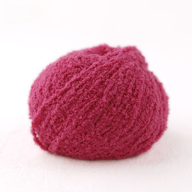 50g Short Plush Yarn 70m, DIY  - Woven Scarf Blanket のレビューと価格