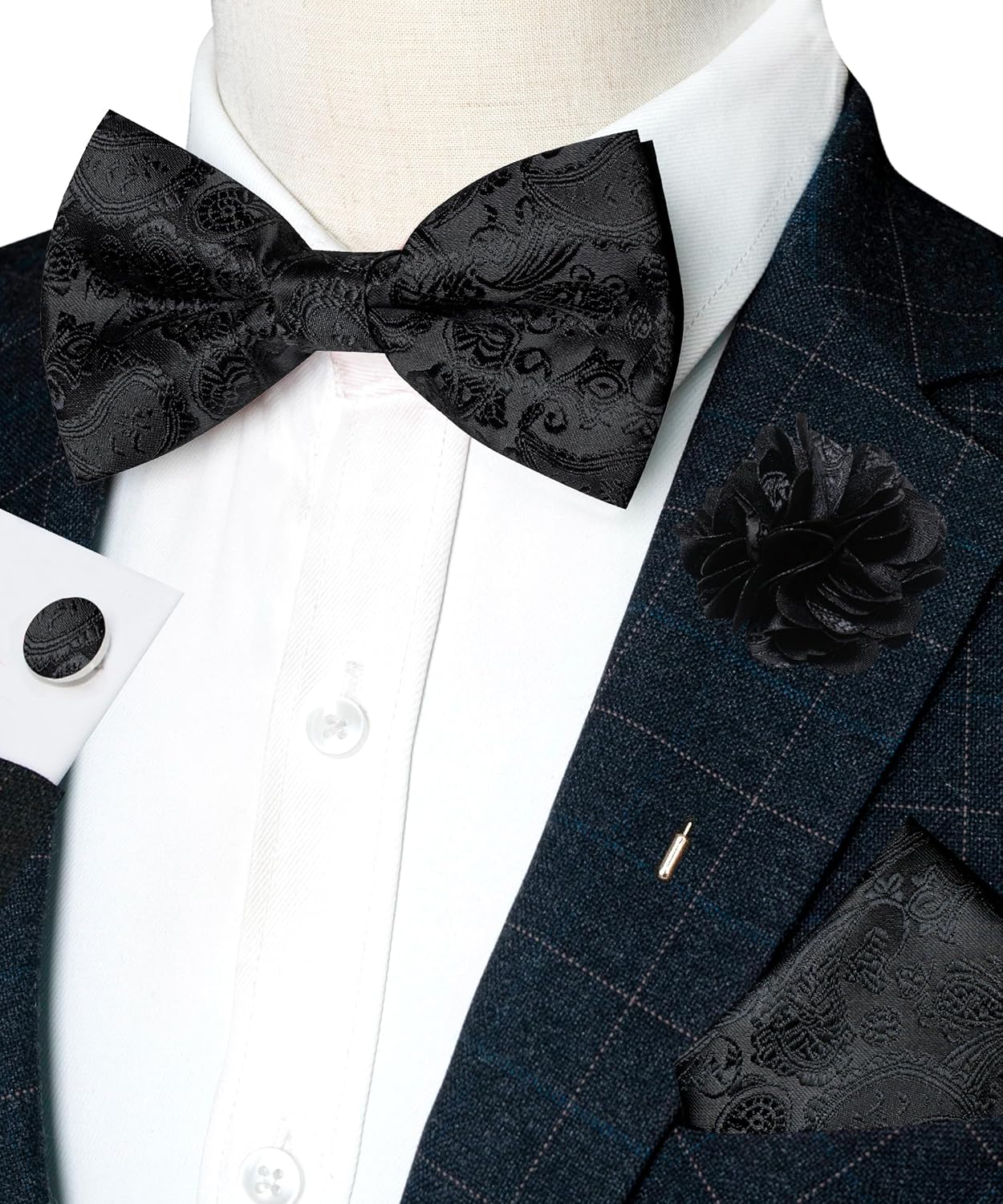 Paisley Pre-tied Bow Tie and P - Bow Tie Pre Tied のレビューと価格