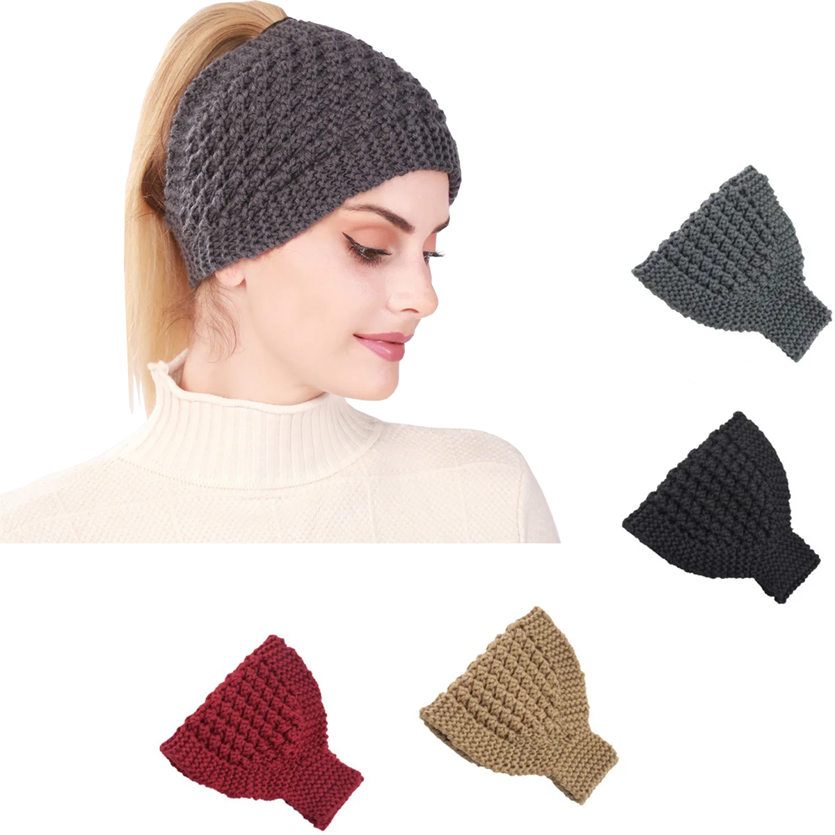 1PC Knitted Soft Stretch Turba - Head Wrap Turban のレビューと価格