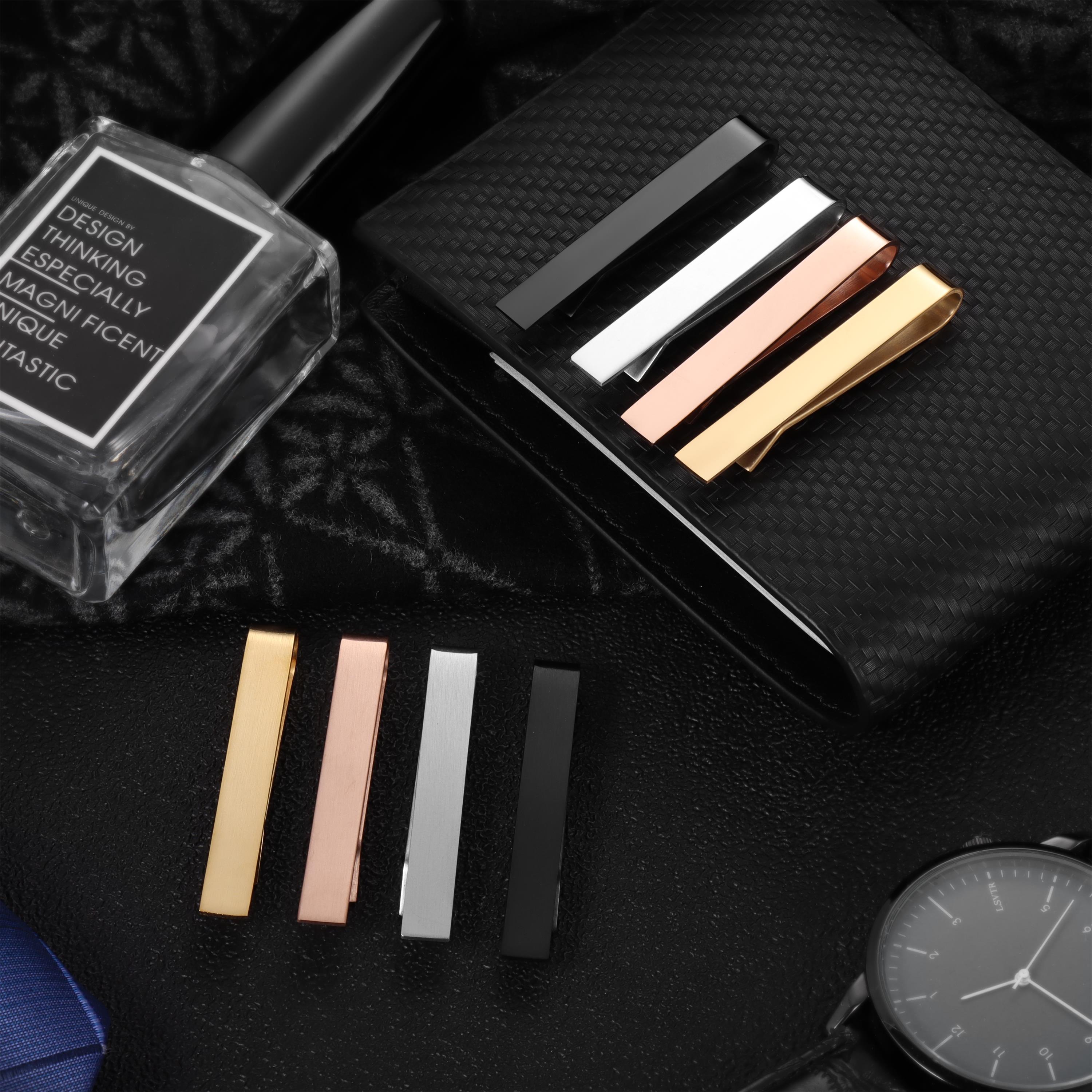 HAWSON 2 in shiny and brushTie - Tie Bar Set Gift のレビューと価格