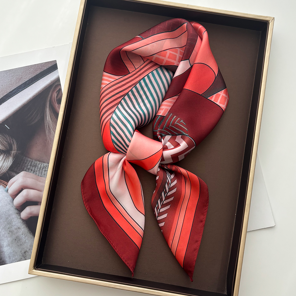 Luxury Square Scarf For Women  - Scarf Silk Square のレビューと価格