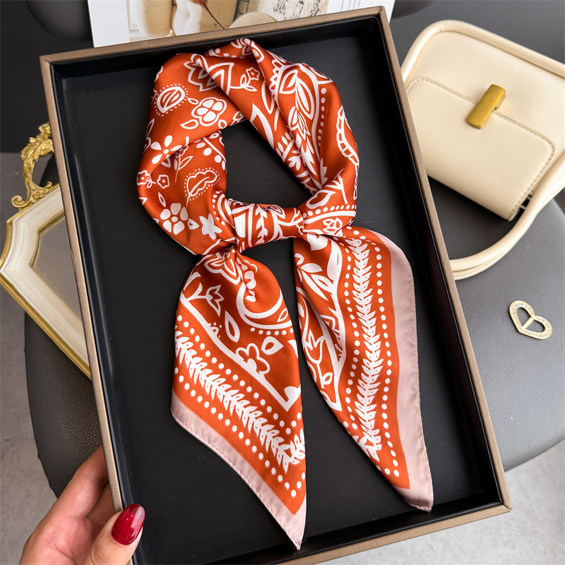 1Pc cashew print fashion silk  - Scarf Silk Square のレビューと価格