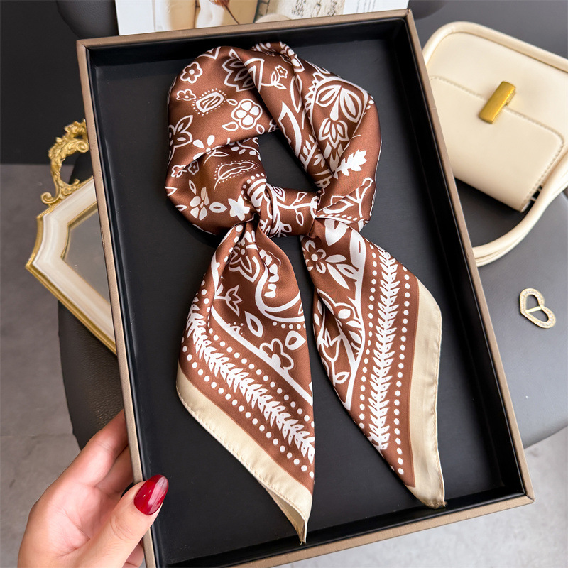 1Pc cashew print fashion silk  - Scarf Silk Square のレビューと価格