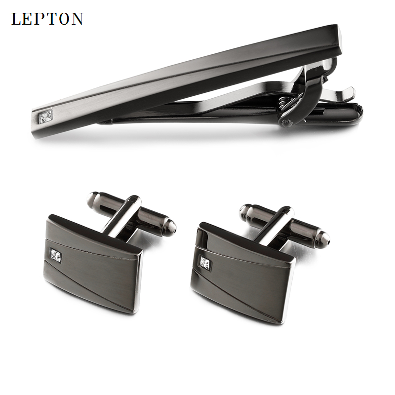 Classic Black Cufflinks & Tie  - Tie Bar Set Gift のレビューと価格