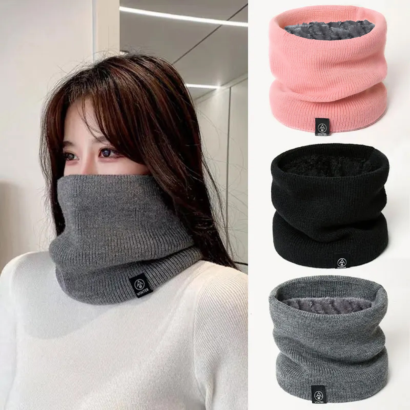 Fashion Women Knitted Scarf So - Muffler Men Wool のレビューと価格