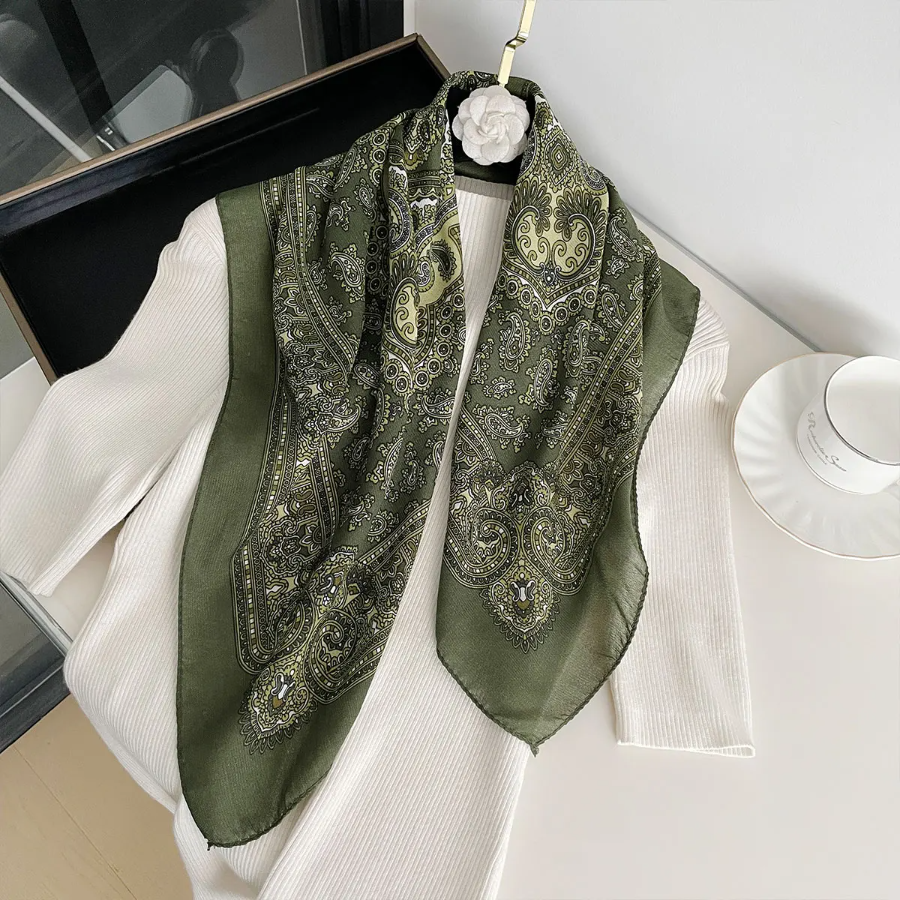 New Fashion 70X70cm Women's Sc - Bandana Cotton のレビューと価格