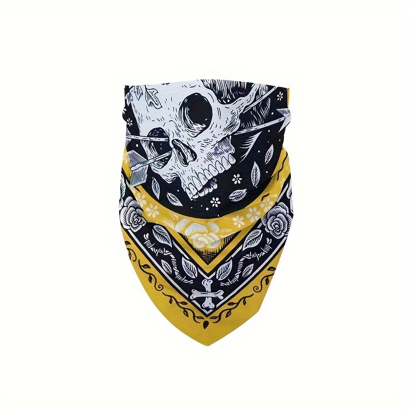 Skull Arrow Retro Headscarf Sq - Bandana Cotton のレビューと価格