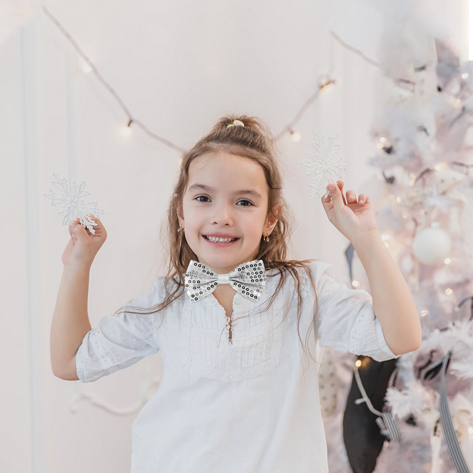 5Pcs Sequin Bow Ties for Kids  - Bow Tie Pre Tied のレビューと価格