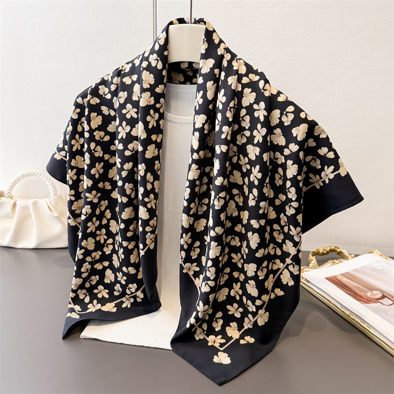 1pcs 90*90cm Floral Printed Co - Bandana Cotton のレビューと価格